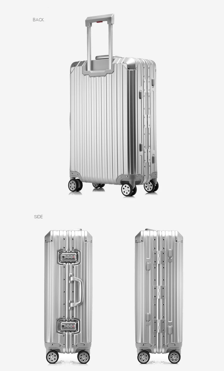 KAWEIDA 2" 24" 2" дюймов Алюминий Дорожный чемодан ручной чемодан тележка с чемодан с колесами