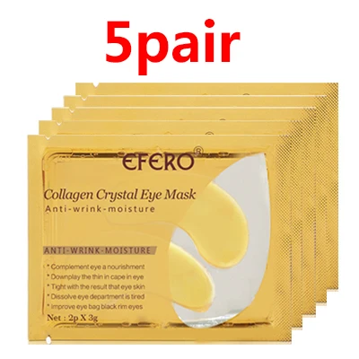 5pair style 3 EFERO, 5 пар = 10 шт., коллагеновая маска для глаз, подушечки для глаз, гидрогелевые патчи для ухода за кожей, маска для глаз, против темных кругов, против отечности, маска для лица - Цвет: 5pair style 3