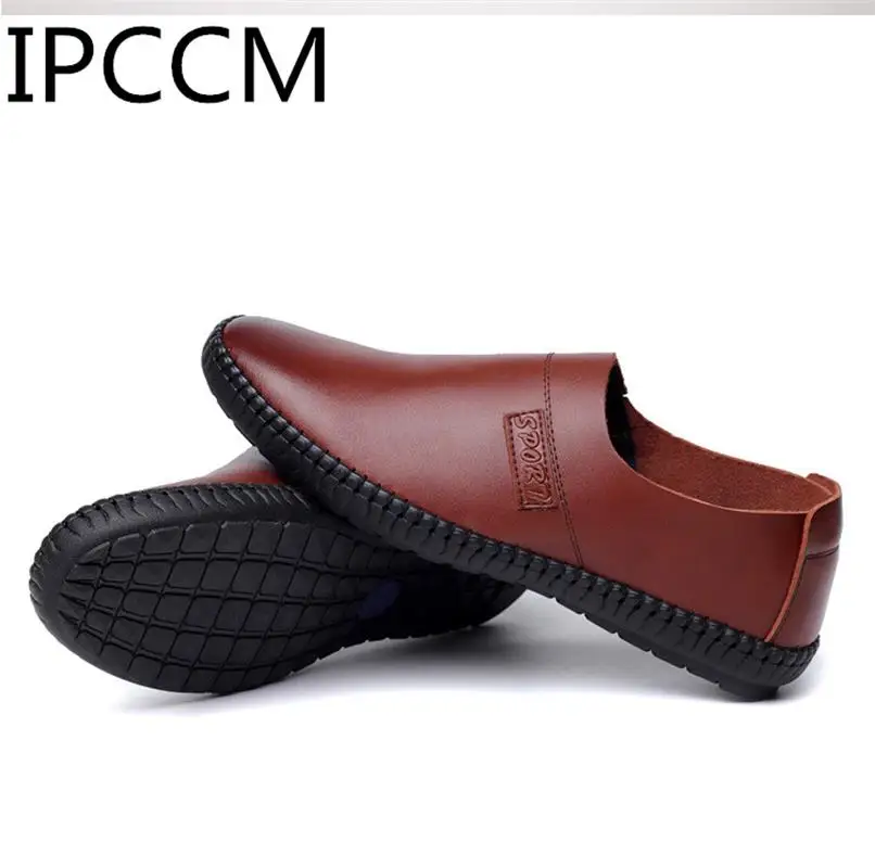 2019 Spring New Product British Leather Leisure Comfortable Deodorant Soft Men's Beans Shoes | Обувь