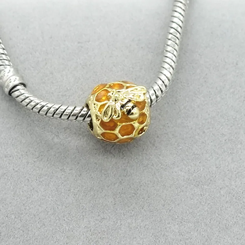 TTBEADS Европейский Шарм с золотым кубическим цирконием свободные бусины