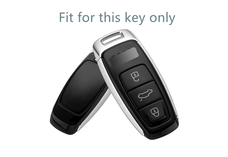 Высококачественный автомобильный чехол для ключей из алюминиевого сплава AUDI A8 A7