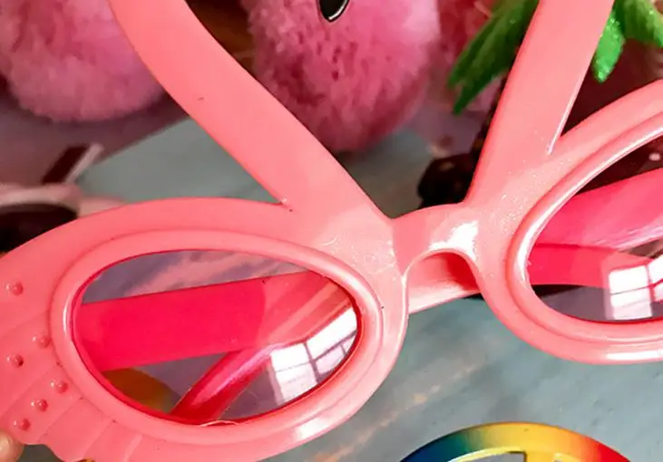 

Flamingo Cocktail Hawaiian Novelty Sunglasses Fancy Dress Fun Tropical Beach Glasses Wedding Birthday Party Favor Pink Glitter