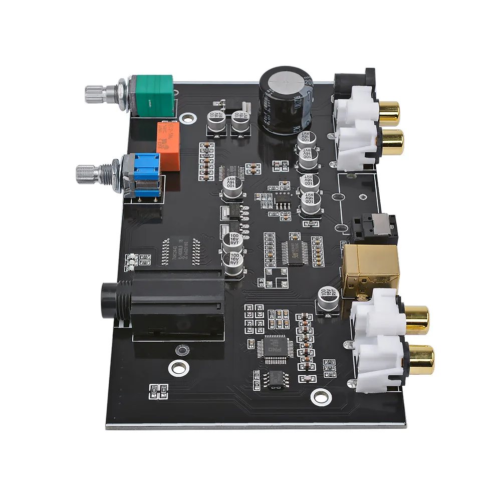 AIYIMA DC12V DPCM5100 ЦАП Плата MS8416 коаксиальный волоконно-оптический USB усилитель аудио регулятор громкости декодер плата для DIY домашнего кинотеатра