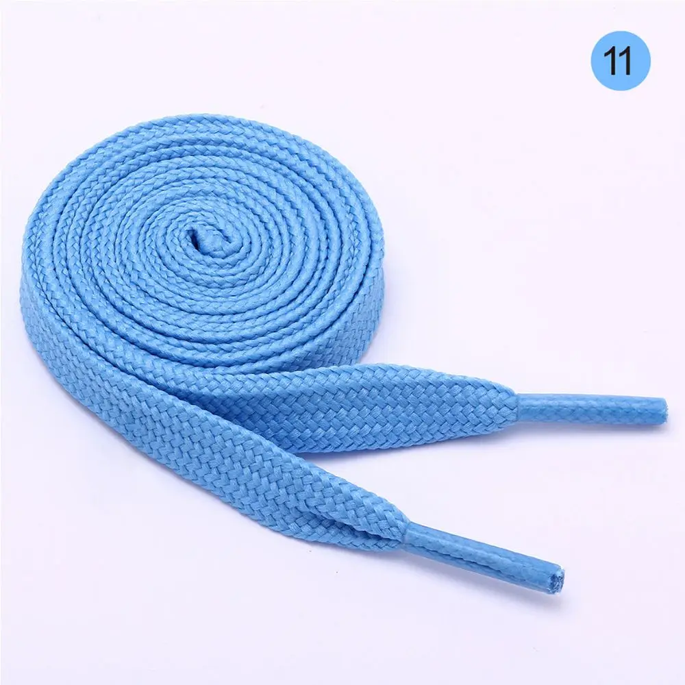 blue 120 см модные спортивные Повседневное обувь плоской подошве шнурки полиэстер обуви строки Cordones Zapatilla 12 Цветов - Цвет: blue