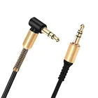 1 шт. аудиокабель с разъемом 3,5 мм 3,5 мм штекер-штекер 90 градусов правый угол автомобильный Aux Дополнительный аудиокабель шнур для телефона ПК