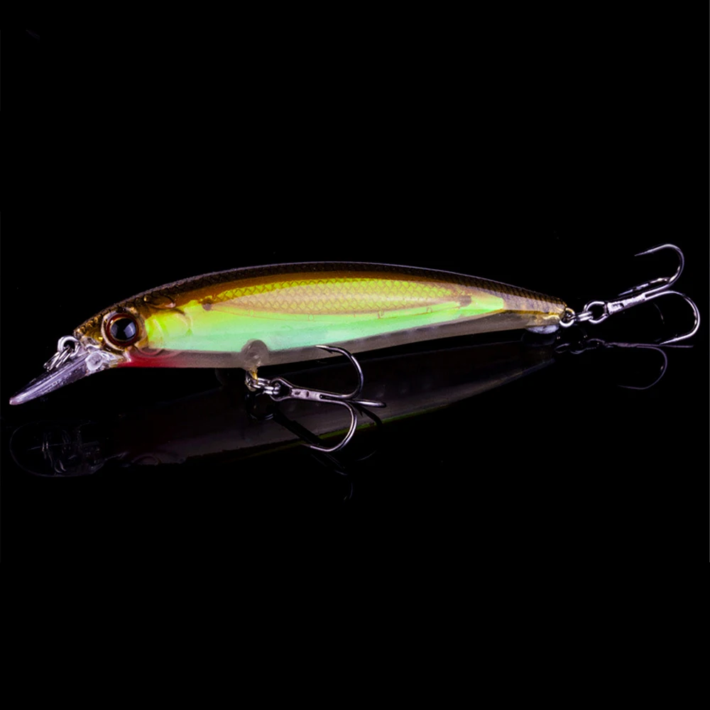 Рыболовные приманки-Воблеры Peche Minnow, 3D глаза, плавающие светящиеся воблеры для ловли карпа, жесткие приманки, 12 цветов - Цвет: G