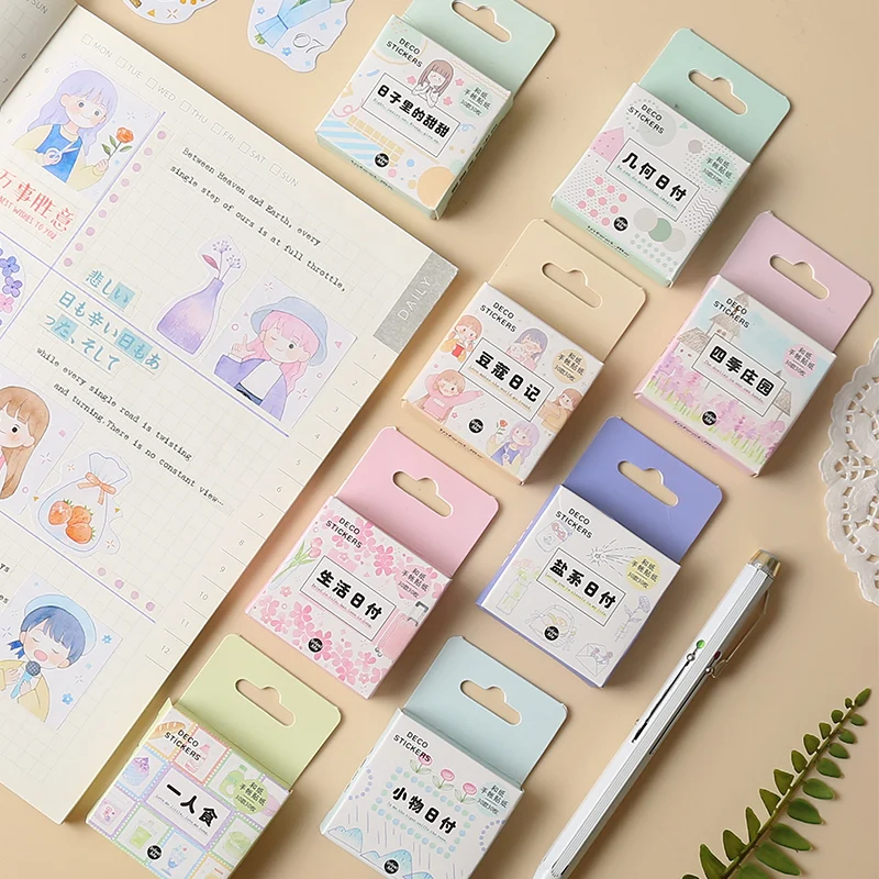 30 штук/упак. Kawaii Stikcers бумага для девочек ежедневный планировщик скрапбукинга