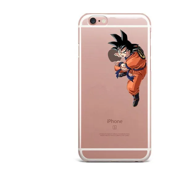 Dragon Ball Z телефонные чехлы для iPhone X XR XS MAX Супер Saiyan Goku Dab прозрачные чехол для iPhone 5 5S SE 6 6splus 7 7Plus 8 8 Plus - Цвет: TPU