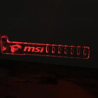 newest pci red for msi led luminous computer office main box graphics cards custom support frame display card components jack