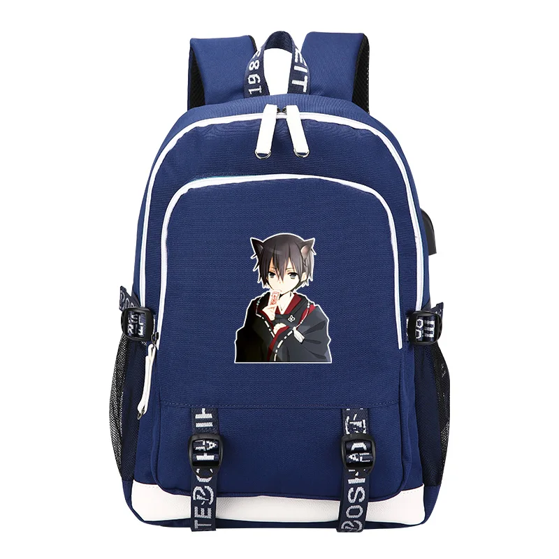 Рюкзак с принтом Sword Art Online SAO, рюкзак для ноутбука с usb зарядкой, рюкзак для путешествий в стиле аниме, школьные сумки для девочек-подростков