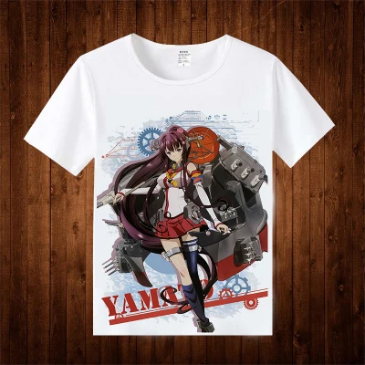 Футболка из Коллекции Kantai костюм аниме для косплея футболка yuudachi мужские и