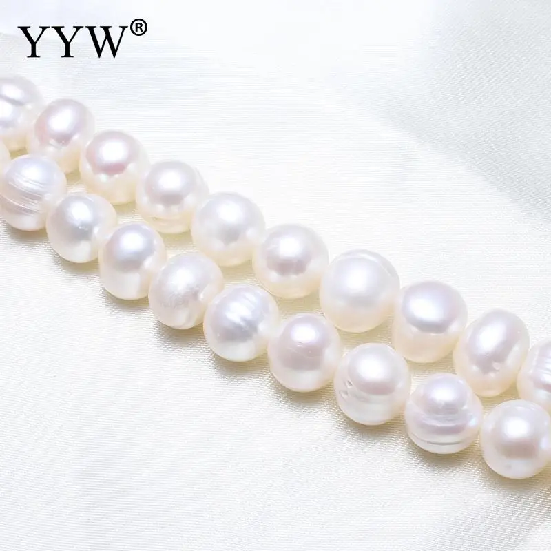 

Fashion Cultured Potato Freshwater Pearl Beads natural white 11-12mm pearls beads Approx 0.8mm Sold Per Approx 15.5 Inch Strand