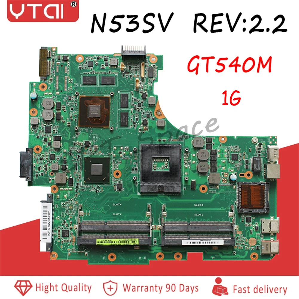 N53SV материнская плата gt540m Rev: 2,2 для Asus N53SV N53S N53SV N53SN Материнская плата ноутбука Rev: 2,2 DDR3 DDR3 тестирование ИНТА
