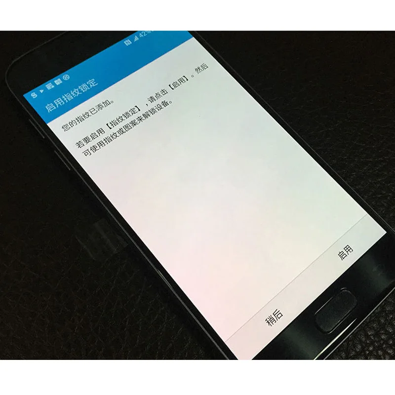12 шт./партия Защитная пленка для распознавания отпечатков пальцев Samsung Galaxy S6 edge + S8