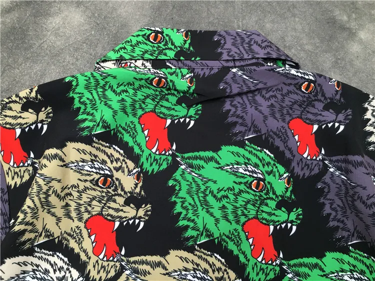 Новинка 2019 модные рубашки поло в стиле хип-хоп с принтом злого волка хлопковая