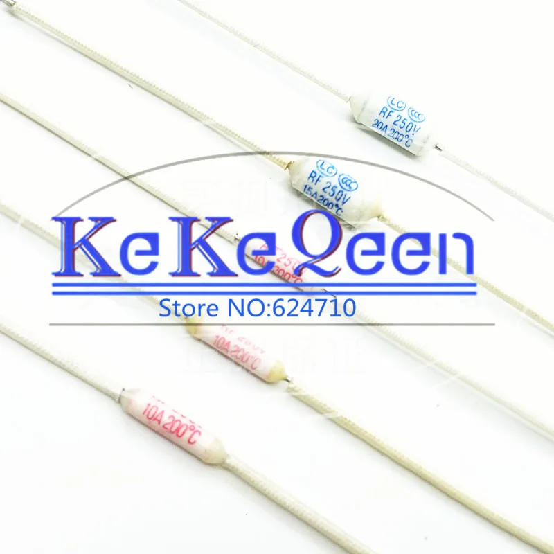 10 шт./лот 10A/15A/20A 250V 200C 200 градусов RF RF200 керамический температурный предохранитель