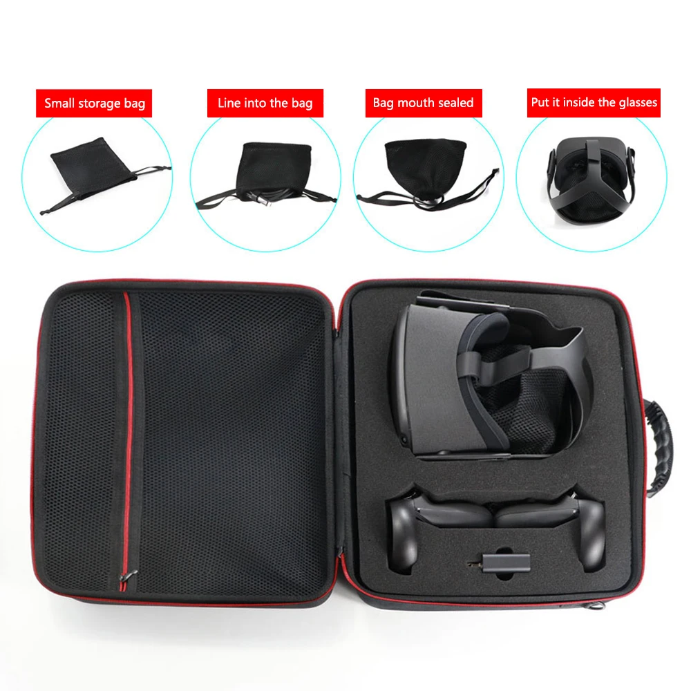 New Hard Travel Carry Bag Case for Oculus Quest All-in-one VR Gaming Headset and Controller Accessories Protective Storage Box