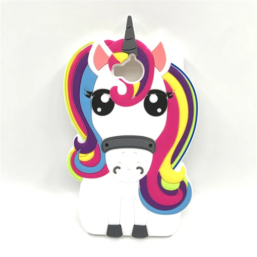 Rainbow Unicorn Чехол для huawei Y5 чехол Крышка huawei Y6 чехол силиконовый 3D Мягкий силиконовый чехол с рисунком из мультфильма гелевый Чехол для телефона для huawei Y5 /Y6 5,0 - Цвет: Rainbow Unicorn