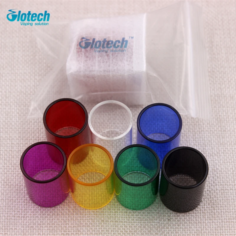 Стеклянная трубка Glotech 2 шт. Pyrex цветная новейшая стеклянная замена для subtank mini