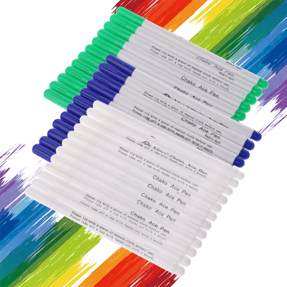 Водорастворимая Ручка стираемая крестиком ручка по ткани маркер Авто Исчезающие