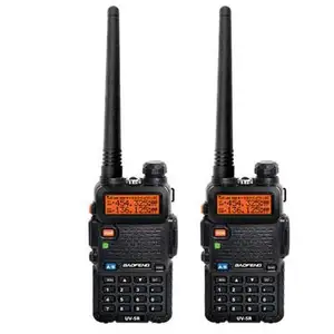 Рация BAOFENG UV-5R, 5 Вт, 136-174400-520 МГц, Двухдиапазонная, UHFVHF, портативная, для любительской двусторонней радиосвязи, 128CH UV5R, 2 шт.