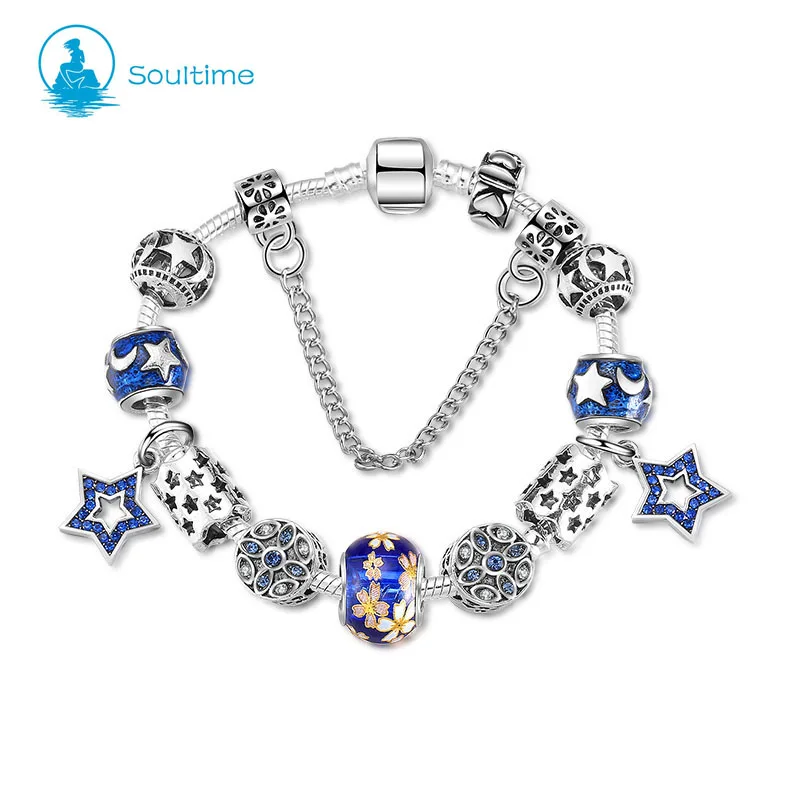 SOULTIME 2019 новые модные стильные пентаграммы браслеты с принтом и для женщин