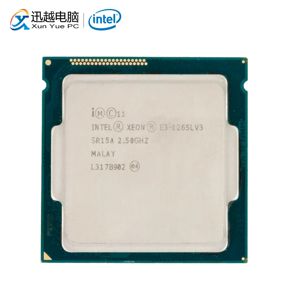 Intel Xeon E3-1265L V3 настольный процессор E3 1265L V3 четырехъядерный 2,5 ГГц 8 Мб L3 кэш LGA 1150 сервер используется процессор