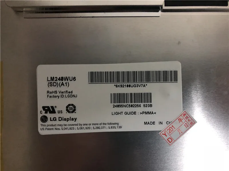 Светодиодный экран Для IMAC A1225 LM240WU6 SD A1 SDA1 (SD)A1 24 дюймовый ЖК дисплей 1920*1200|ЖК-экран