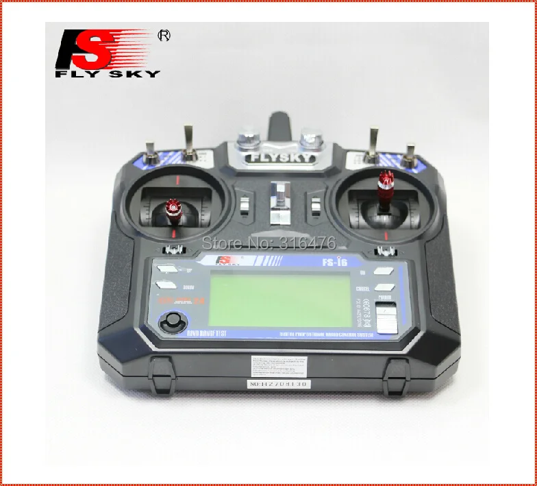 Новейшая Версия FS FlySky FS-i6 2 4G 6ch передатчик и приемник ЖК-экран для