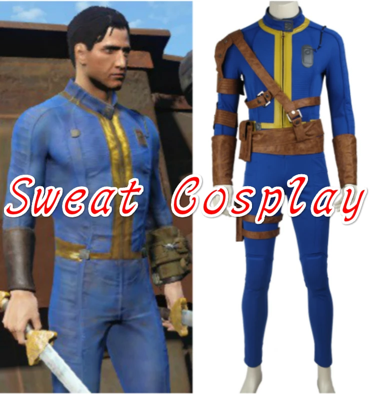 Мужской костюм для косплея Fallout 4 высококачественный Карнавальный вечеринки на