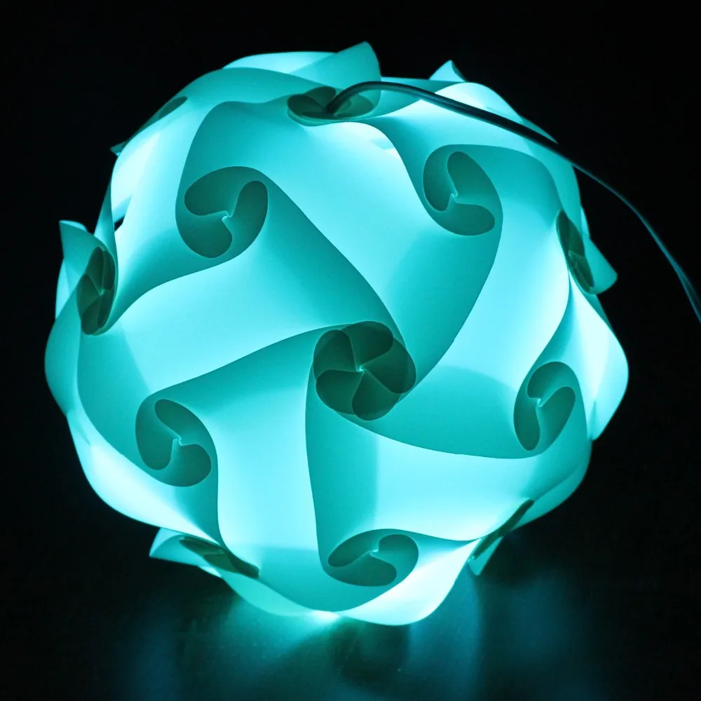 Dia40cm сплошной цвет пластика pp Головоломки Лампы iq Lights PP Свет Головоломка Горячей