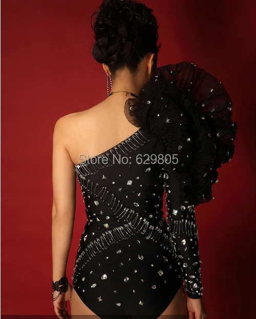 Сплошной Костюм с блестками женский костюм певица Ds свинцовый танцор одежда