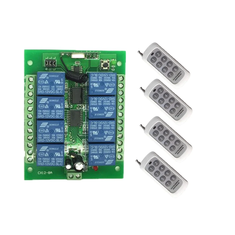 DC 2V 24V 8CH 8 CH беспроводной светодиодный светильник с дистанционным управлением