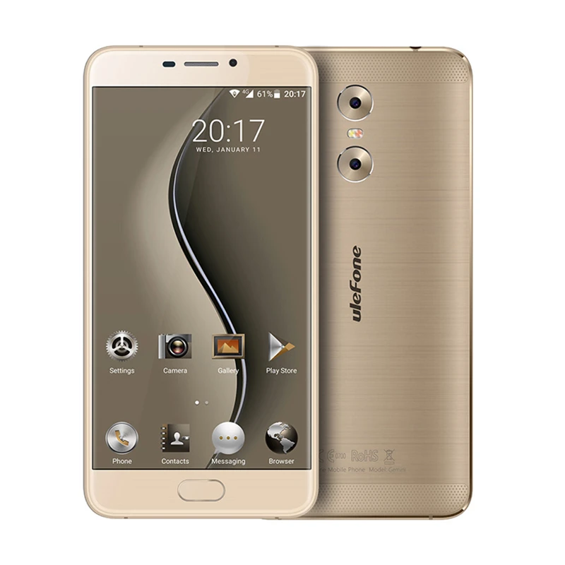 Ulefone Gemini мобильный телефон MTK6737T 4 ядра 5 дюймов FHD экран 13 МП 3g оперативная память 32
