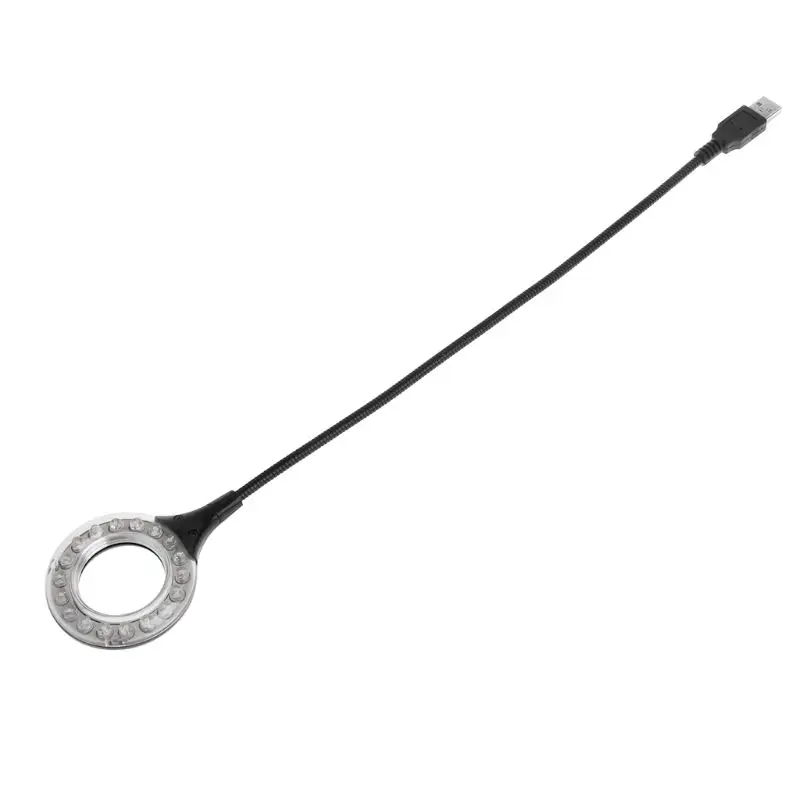 Светодиодная кольцесветодиодный лампа светильник для стола с USB яркая на гибкой