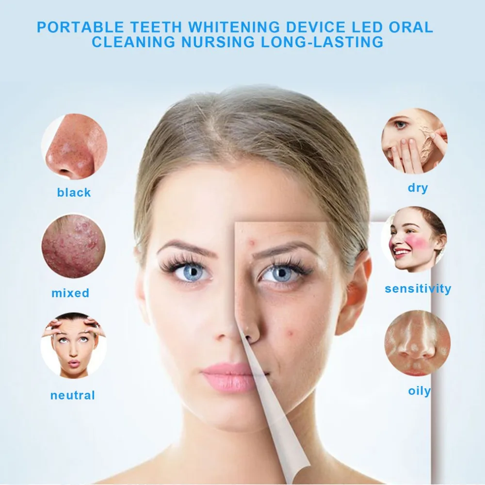 Портативный USB микро светодиодный экран для очищения лица удалитель черных точек