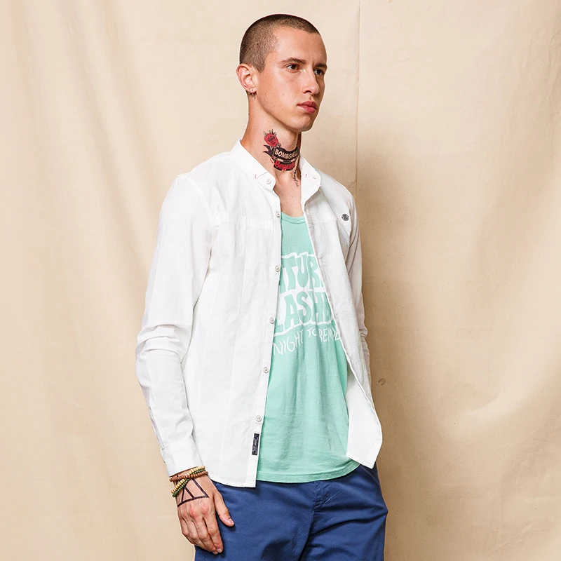 2017 г. Новая Осенняя хлопковая куртка пилот рубашки мужчин высокого качества с