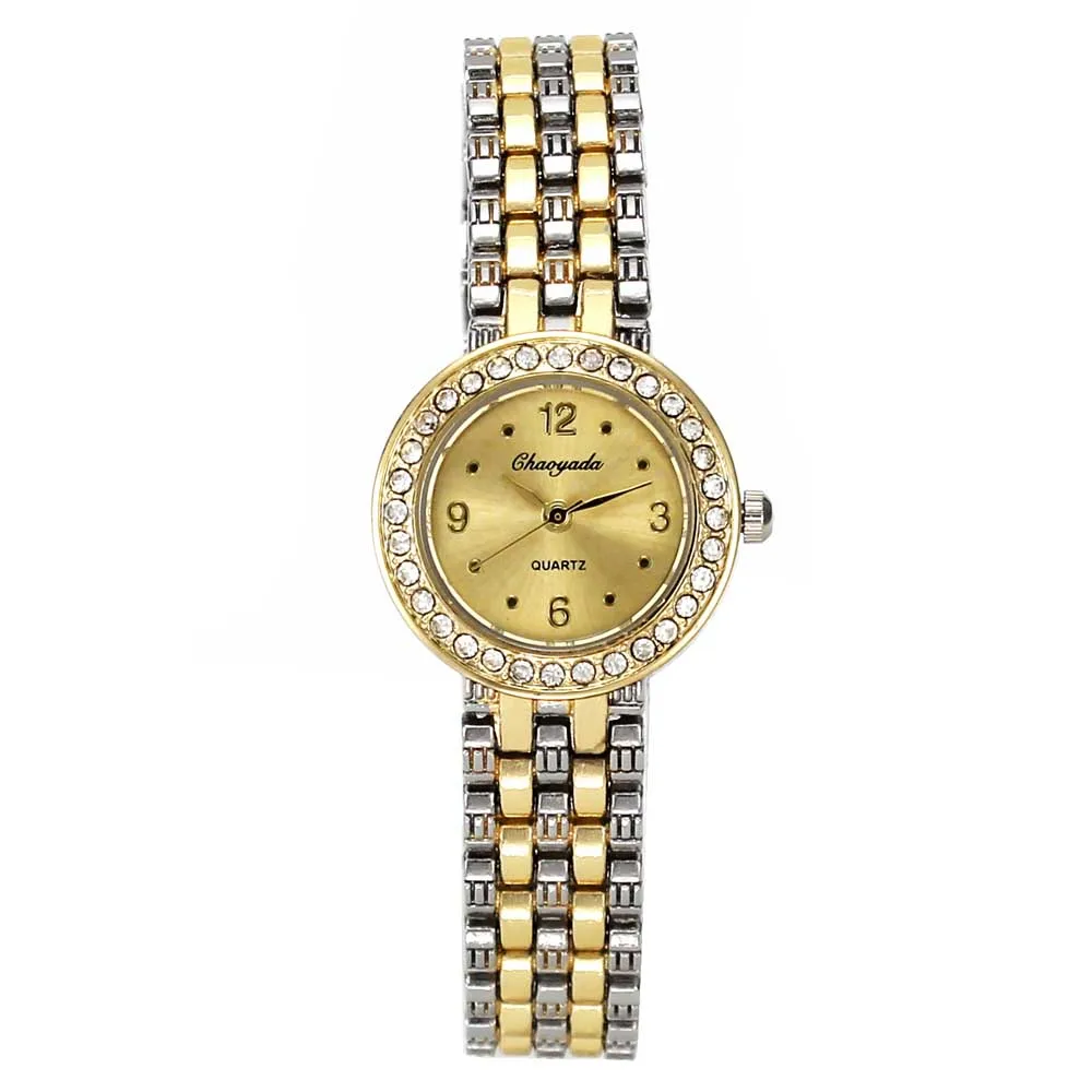 Модные женские Дамские очаровательные Подвеска со стразами браслет часы ручной