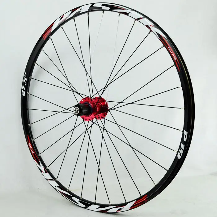 27.5 red hub red 2" 29" 27,5 дюймов 32 отверстия дисковый тормоз Горный велосипед задние колеса шесть отверстий Центральный замок MTB велосипед задние колеса 4 герметичные подшипники - Цвет: 27.5 red hub red