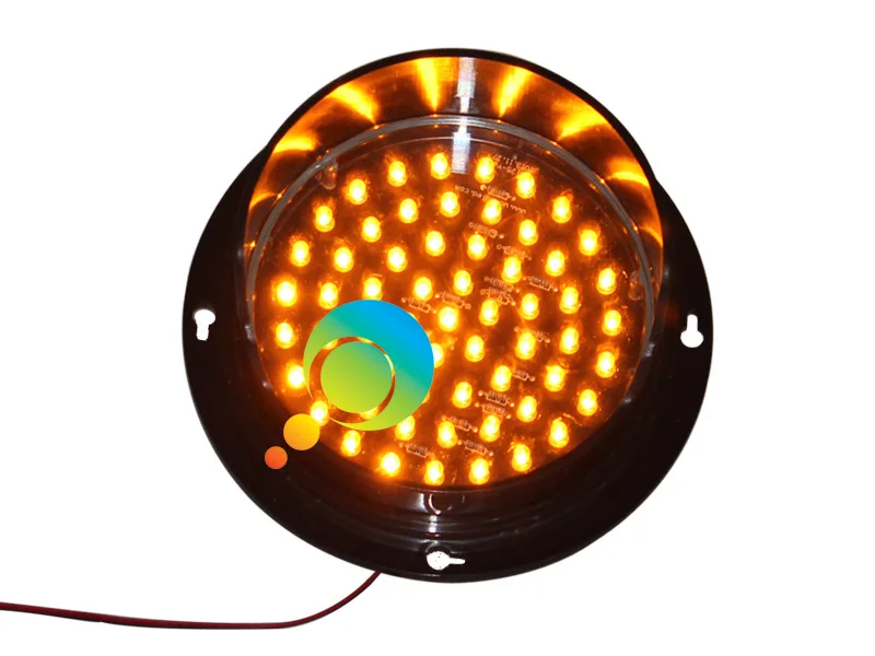

DC12V 5 inch lamp customized mini traffic light module with visor high brightness yellow LED light for sale