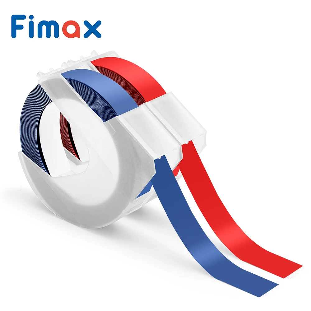 

Fimax 2 упаковки совместимы с DYMO 3D пластиковой лентой для смайликов 520102 520106 9 мм для Dymo Органайзер Xpress принтер этикеток