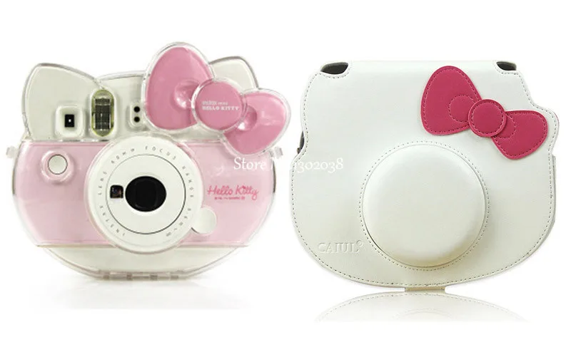 Чехол для камеры из искусственной кожи для Fujifilm Instax Mini Kitty Прозрачный Кристалл оболочка для Fuji Instax Mini Kitty