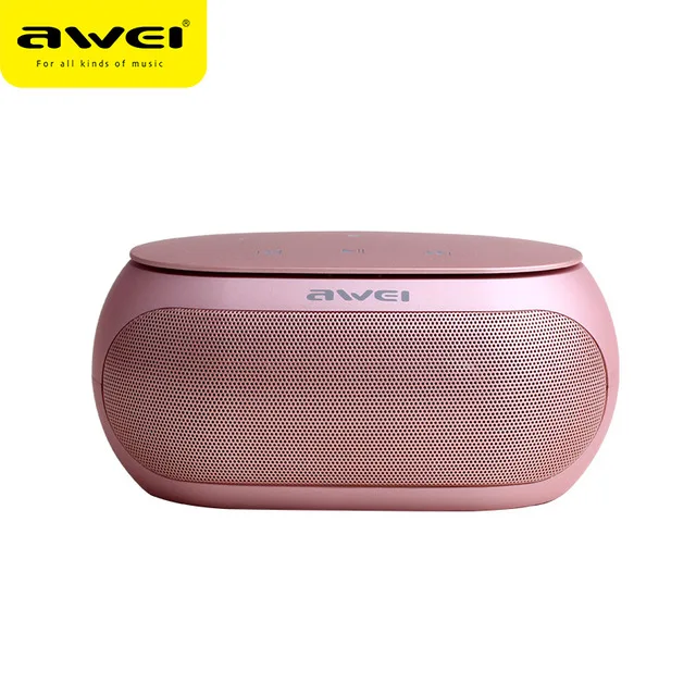 Rose-Gold DRXENN Awei Y200 Bluetooth Speaker Portable Wireless Soundbar Mini Music Boombox For Computer Phone Support Bluetooth TF USB - Цвет: Rose-Gold