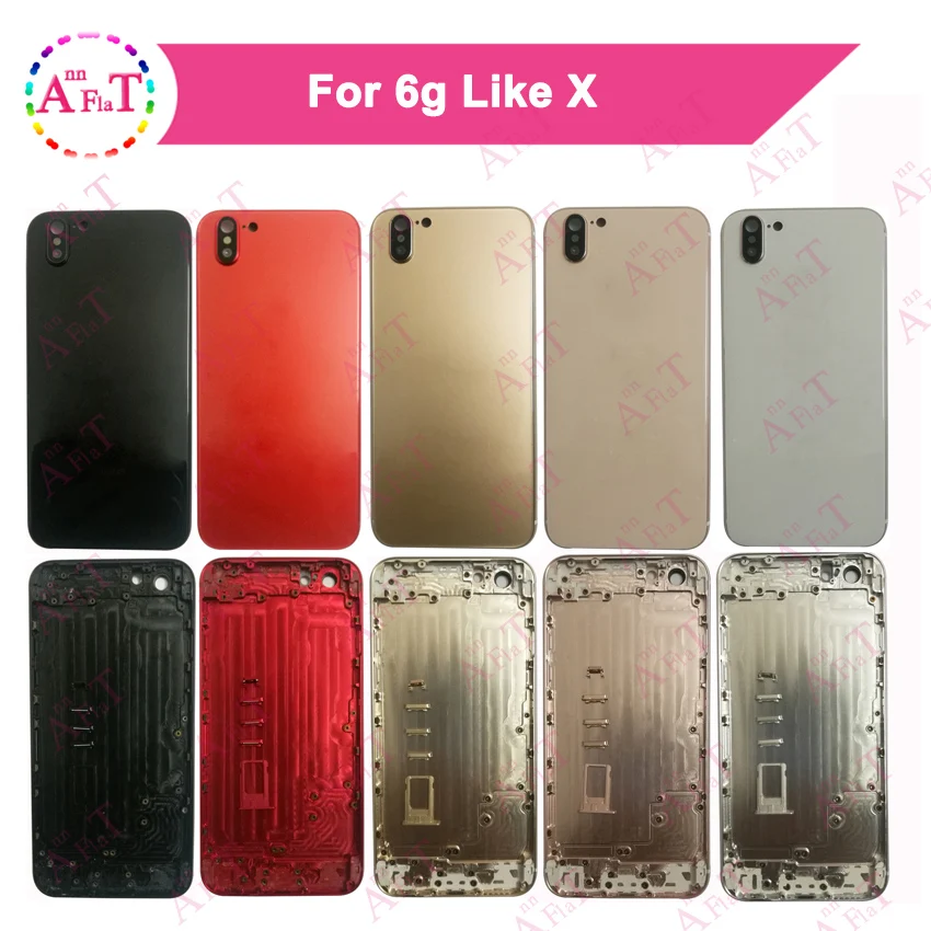 Крышка аккумуляторного отсека для IPhone 6 6G Like X задняя крышка задней крышки корпуса