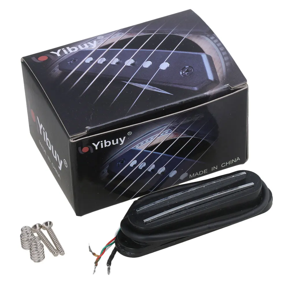 

Yibuy Dual Rail Dual Coill Магнитный хамбакер Для электрогитары, черный
