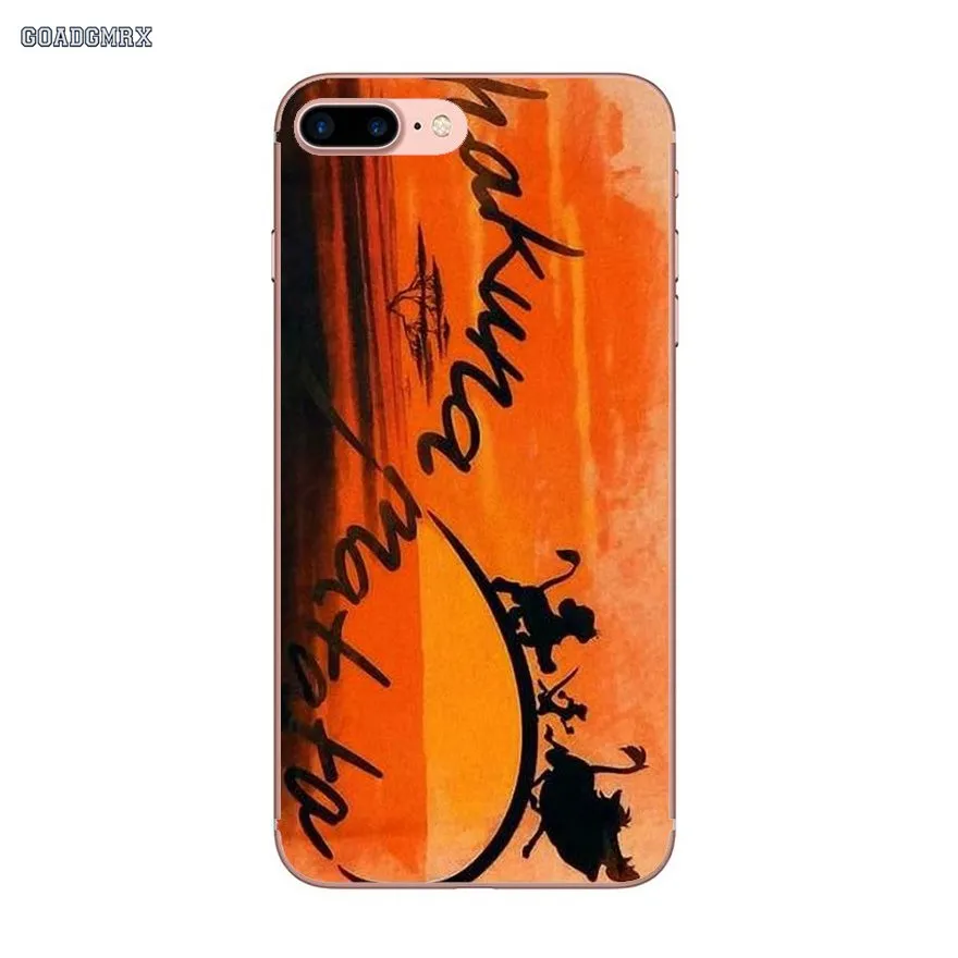 Hakuna Matata The Lion King прозрачные мягкие чехлы для iPhone 6 6S 7 8 Plus X XS MAX XR 4 4S 5 5S SE 5C | Мобильные