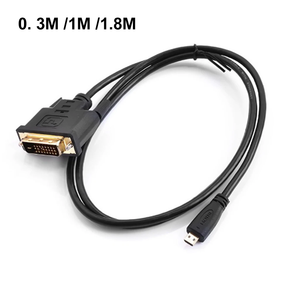 DOONJIEY 0,3/1/1,8 m позолоченный Micro HDMI/DVI 24+ 1Pin Кабель-адаптер для HDTV хорошего качества