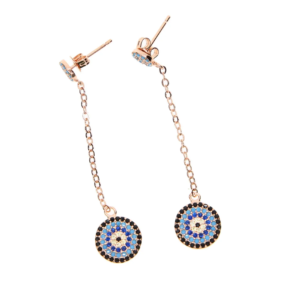 Женские серьги гвоздики из розового золота с фианитом|earrings jewelry|colorful stud earingsstud