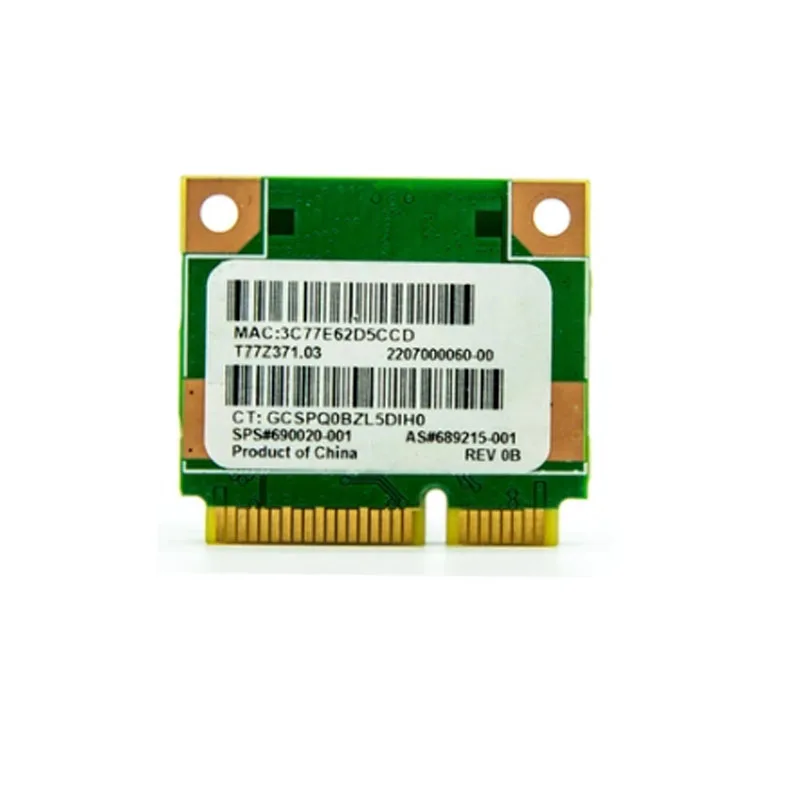 PCI-E Mini 802.11b/g/n RT3290 сетевая карта Bluetooth для ноутбука HP Envy Pavilion Probook без рукавов |