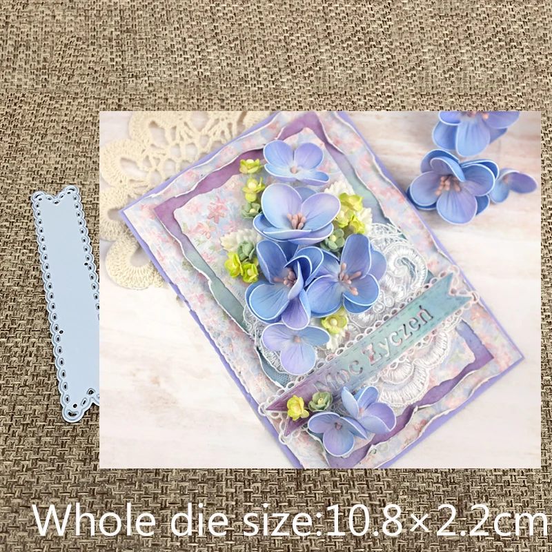 Скрапбукинговые штампы XLDesign для резки металла высечки волнистых баннеров